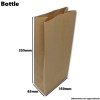 Size: Bottle - 150mm x 65mm x 355mm