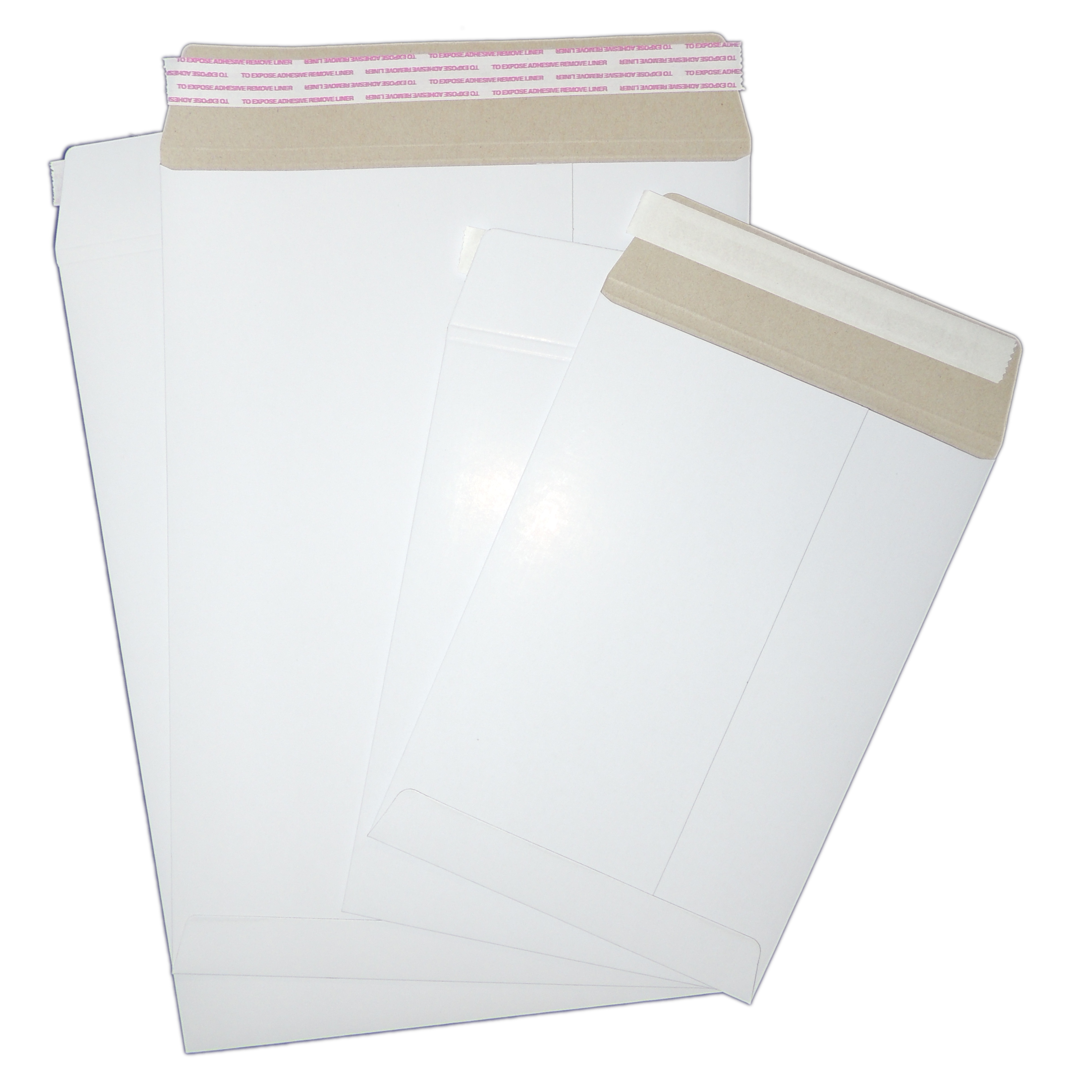 GPV Paquet de 25 pochettes vélin Blanc dos carton format C4 120g  auto-adhesives 570