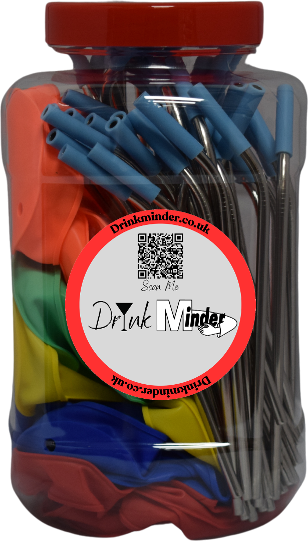 DrinkMinder Tub - 50 Silicone Covers and 50 Straws